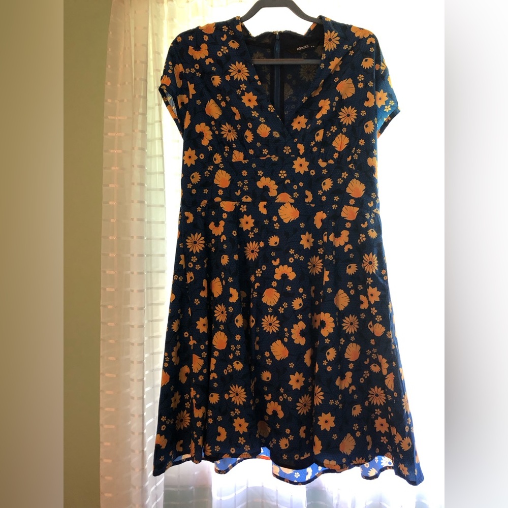 eShakti Floral Dress XL